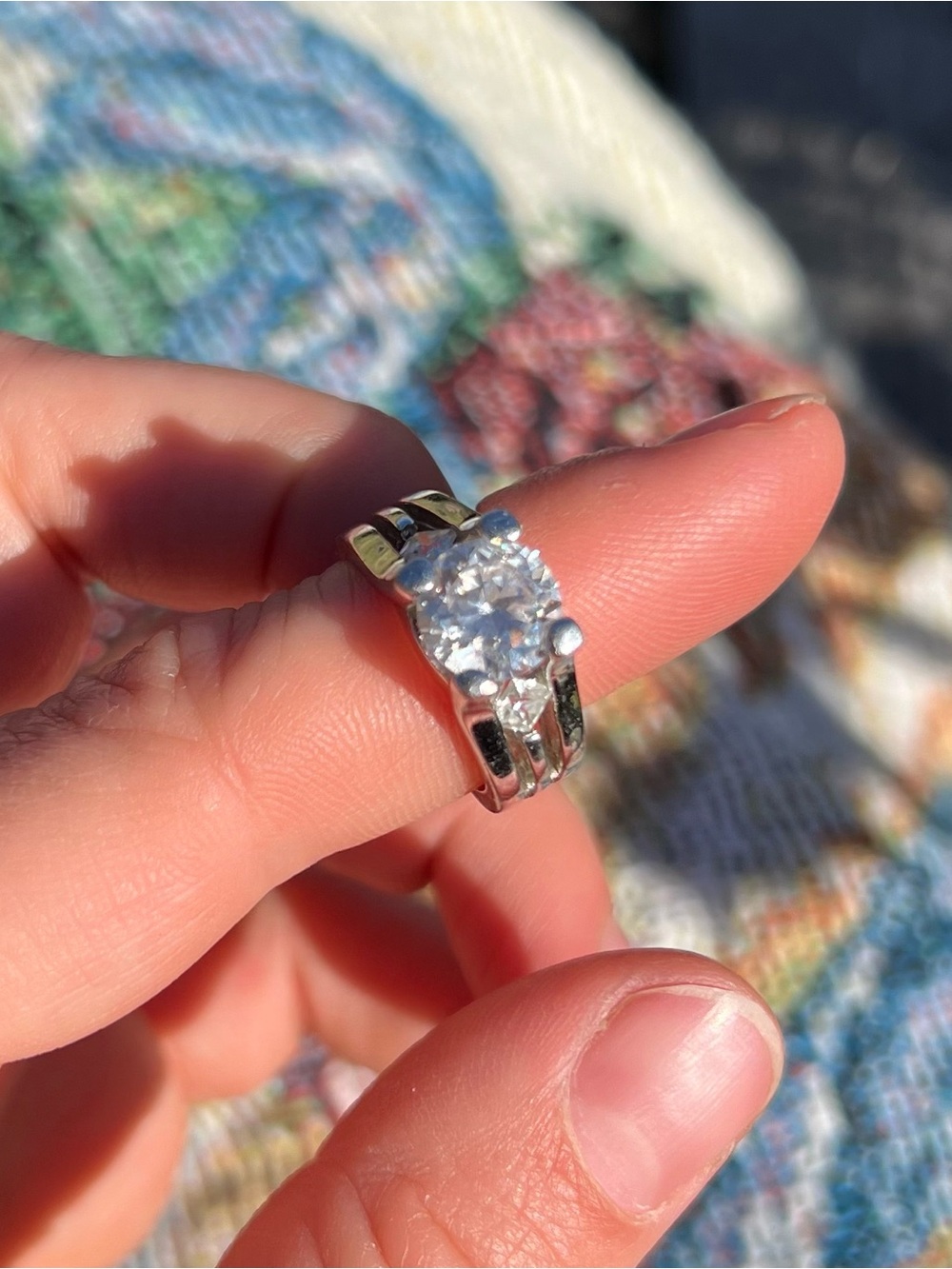 Silver Solitaire Ring RSC - Picture 8 of 10